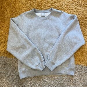 Aritzia TNA Fleece Sweatshirt in Heathered Grey